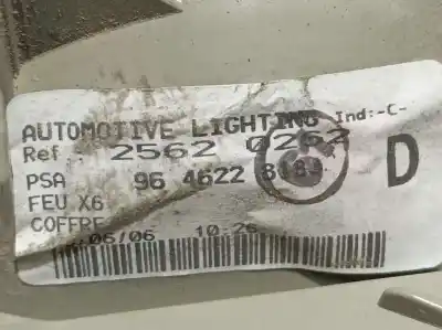 Second-hand car spare part right tailgate light for citroen c6 exclusive oem iam references 9646228180  