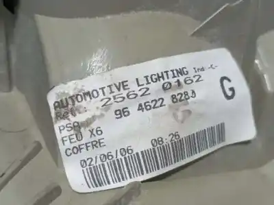 Second-hand car spare part left tailgate light for citroen c6 exclusive oem iam references 9646228280  
