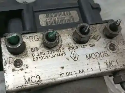 Peça sobressalente para automóvel em segunda mão abs por renault grand modus authentique referências oem iam 8200474139  0265232075