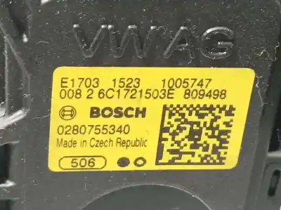 Peça sobressalente para automóvel em segunda mão potenciômetro por skoda rapid active referências oem iam 6c1721503e  0280755340