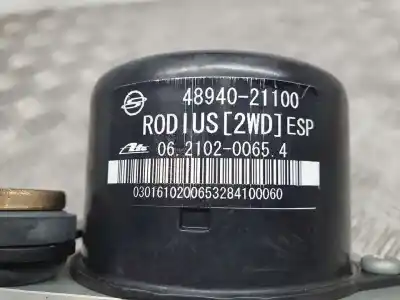 Pezzo di ricambio per auto di seconda mano abs per ssangyong rodius xdi riferimenti oem iam 489402110  06210200654