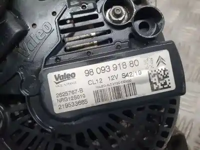 Автозапчастина б/у генератор для citroen jumpy furgon control m посилання на oem iam 9809391880  2625767b