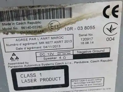 Peça sobressalente para automóvel em segunda mão módulo / sistema de navegação gps por toyota auris active referências oem iam 8614002280  cvvc74f4ae