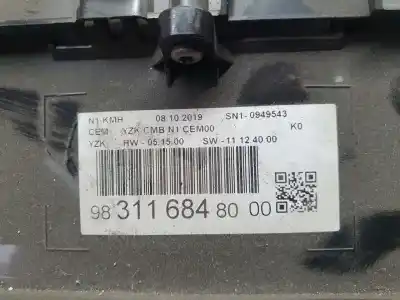Автозапчастина б/у панель інструментів для citroen jumpy furgon control m посилання на oem iam 9831168480  sn10949543