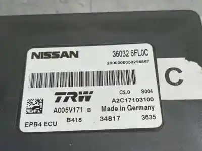 Peça sobressalente para automóvel em segunda mão módulo eletrônico por nissan qashqai (j11) acenta referências oem iam 360326fl0c  a2c17103100