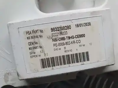 Peça sobressalente para automóvel em segunda mão quadrante por peugeot 308 gt referências oem iam 9832748280  0222189333