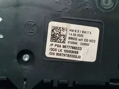 Second-hand car spare part multifunction switch for peugeot 308 gt oem iam references 96777660zd  10093069