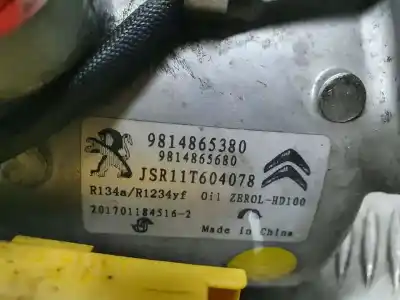 Peça sobressalente para automóvel em segunda mão compressor de ar condicionado a/a a/c por citroen c-elysée exclusive referências oem iam 9814865380  jsr11t604078