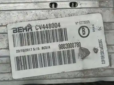 Pezzo di ricambio per auto di seconda mano intercooler per citroen c-elysée shine riferimenti oem iam 9803900780  cv448004