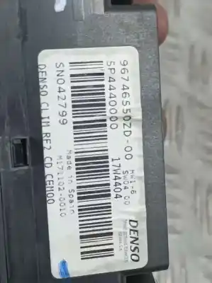 Pièce détachée automobile d'occasion commande de chauffage / climatisation pour citroen c-elysée shine références oem iam 96746550zd  5p4440000