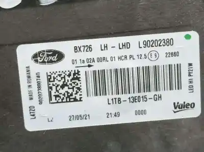 Peça sobressalente para automóvel em segunda mão farol / farolim esquerdo por ford puma st-line referências oem iam l1tb13e015gh  l90202380