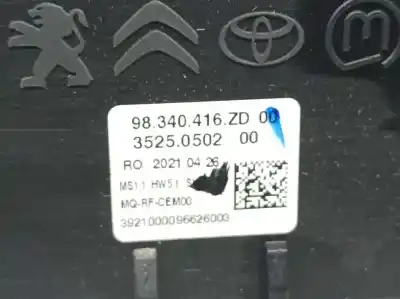 Автозапчастина б/у контроль опалення / кондиціонації для citroen jumpy furgon control m посилання на oem iam 98340416zd  