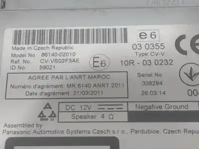 Second-hand car spare part gps navigation system for toyota auris active oem iam references 8614002010  