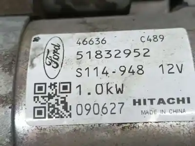 Second-hand car spare part starter motor for ford ka (ccu) titanium+ oem iam references 51832952  s114948