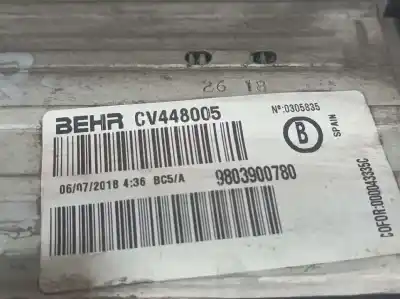 Pezzo di ricambio per auto di seconda mano intercooler per citroen c4 cactus live riferimenti oem iam 9803900780  cv448005