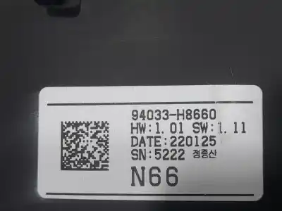 Peça sobressalente para automóvel em segunda mão quadrante por kia rio (yb) hibrid referências oem iam 94003h8660  