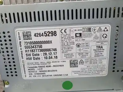 Pezzo di ricambio per auto di seconda mano sistema di navigazione gps per opel corsa e selective riferimenti oem iam 42645298  555343750