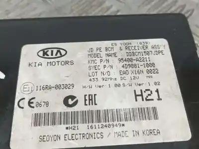 Peça sobressalente para automóvel em segunda mão módulo eletrônico por kia cee´d concept referências oem iam 95400a2211  ddbcm1507jdpe
