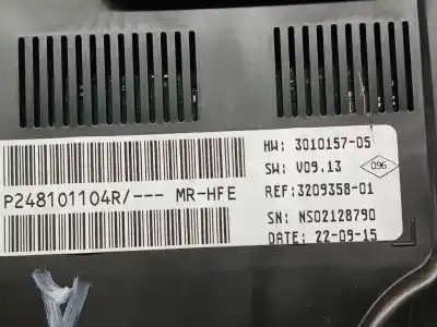 Peça sobressalente para automóvel em segunda mão quadrante por renault kadjar business referências oem iam p248101104r  ns02128790