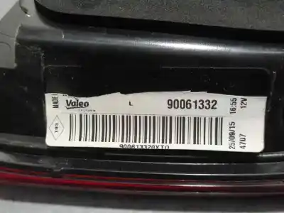 Second-hand car spare part left tailgate light for renault kadjar business oem iam references 90061332  