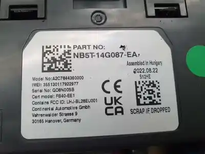 Second-hand car spare part electronic module for ford puma hybrid titanium oem iam references nb5t14g087ea  a2c7844360000