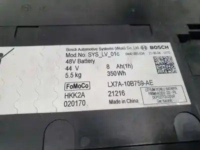Peça sobressalente para automóvel em segunda mão bateria por ford puma hybrid titanium referências oem iam lx7a10b759ae  