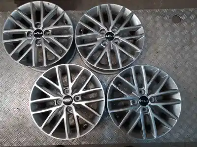 Peça sobressalente para automóvel em segunda mão jogo de jantes por kia rio (yb) hibrid referências oem iam 6x15 4 torn et 46