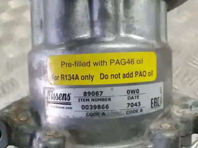 Peça sobressalente para automóvel em segunda mão compressor de ar condicionado a/a a/c por citroen c4 berlina cool referências oem iam 89067  