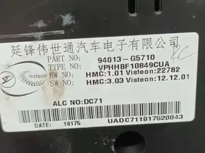 Peça sobressalente para automóvel em segunda mão quadrante por kia niro concept referências oem iam 94013g5710  vphhbf10849cua
