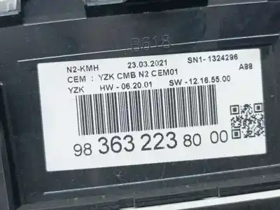 Автозапчасти б/у приборная доска за citroen c3 aircross ii (2r_, 2c_) 1.5 bluehdi 110 ссылки oem iam 9836322380  
