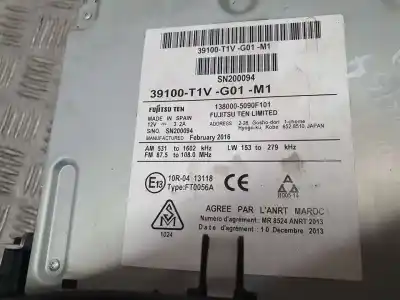 Peça sobressalente para automóvel em segunda mão módulo / sistema de navegação gps por honda cr-v comfort 4x2 referências oem iam 39100t1vg01m1  1380005090f101