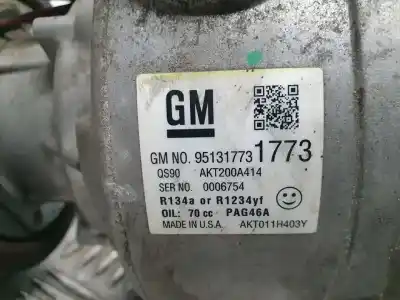 Peça sobressalente para automóvel em segunda mão compressor de ar condicionado a/a a/c por opel mokka excellence referências oem iam 951317731773  akt200a414