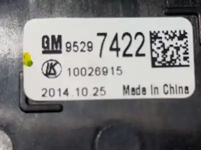 Second-hand car spare part headlights switch for opel mokka excellence oem iam references 95297422  