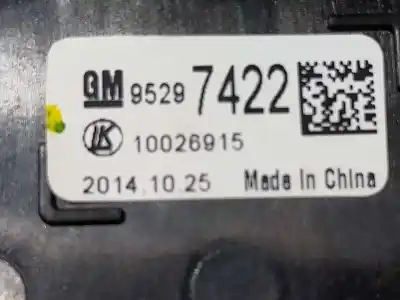 Second-hand car spare part headlights switch for opel mokka excellence oem iam references 95297422  