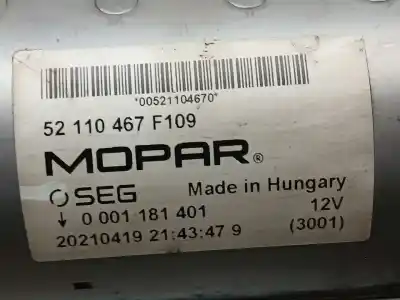 Tweedehands auto-onderdeel motor start voor jeep compass ii busines 4x2 oem iam-referenties 0052110467  0001181401 Tweedehands auto-onderdeel motor start voor jeep compass ii busines 4x2 oem iam-referenties 0052110467  0001181401