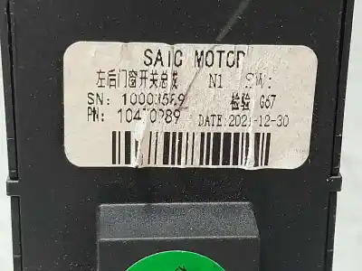 Peça sobressalente para automóvel em segunda mão botão / interruptor elevador vidro dianteiro direito por mg zs suv 1.5 vti referências oem iam 10470989  