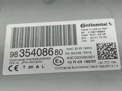 Peça sobressalente para automóvel em segunda mão módulo eletrônico por citroen berlingo start m referências oem iam 9835408680  a3c0300480901