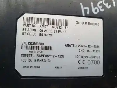 Pezzo di ricambio per auto di seconda mano modulo elettronico per ford grand c-max trend riferimenti oem iam am5t14d212eb  