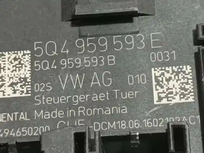 Peça sobressalente para automóvel em segunda mão módulo eletrônico por seat leon (5f1) reference ecomotive referências oem iam 5q4959593e  