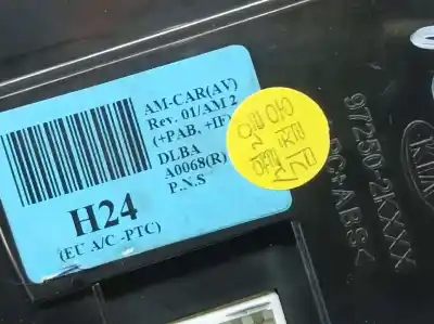 Peça sobressalente para automóvel em segunda mão comando de sofagem (chauffage / ar condicionado)  por kia soul diva referências oem iam 972502k111  