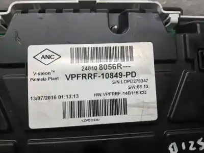 Peça sobressalente para automóvel em segunda mão quadrante por renault captur life referências oem iam 248108056r  
