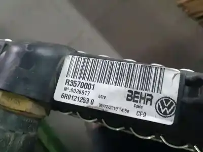 Second-hand car spare part water radiator for seat ibiza (6j5) reference oem iam references 6r01212530  r3570001