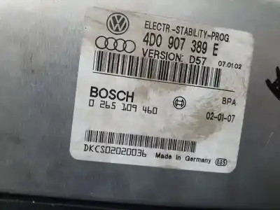 Second-hand car spare part abs control unit for audi a8 (d2) 3.7 v8 40v oem iam references 4d0907389e  0265109460