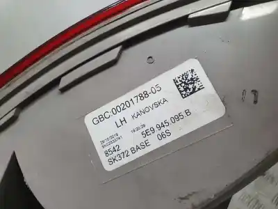 Second-hand car spare part left tailgate light for skoda octavia combi (5e5) active oem iam references 5e9945095b  0020178805