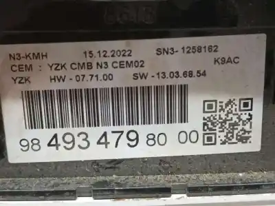 Peça sobressalente para automóvel em segunda mão quadrante por citroen berlingo feel m referências oem iam 9849347980  yzkcmbn3cem02