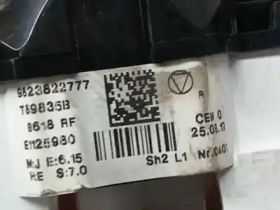 Peça sobressalente para automóvel em segunda mão comando de sofagem (chauffage / ar condicionado)  por citroen c3 feel referências oem iam 9823822777  e1125980