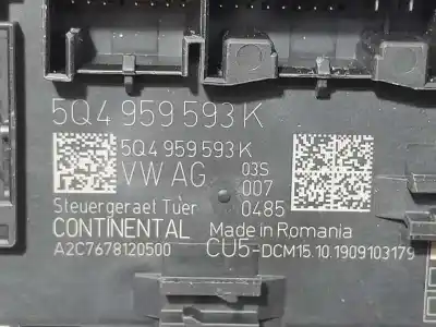 Second-hand car spare part comfort module for skoda octavia combi (5e5) active oem iam references 5q4959593k  a2c7678120500