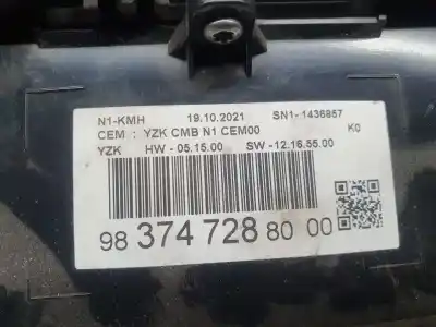 Second-hand car spare part dashboard for citroen jumpy furgon control m oem iam references 9837472880  sn11436857