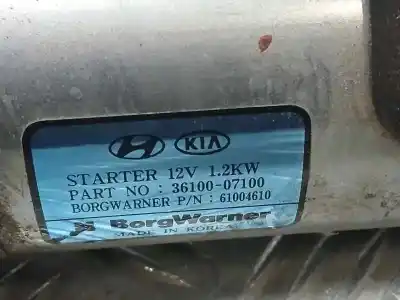Автозапчастина б/у двигун запускається для hyundai i10 (ac3) essence посилання на oem iam 3610007100  61004610
