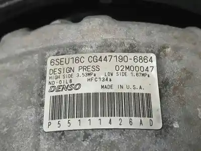 Tweedehands auto-onderdeel airconditioning compressor voor dodge journey se oem iam-referenties 55111426ad  4471906864